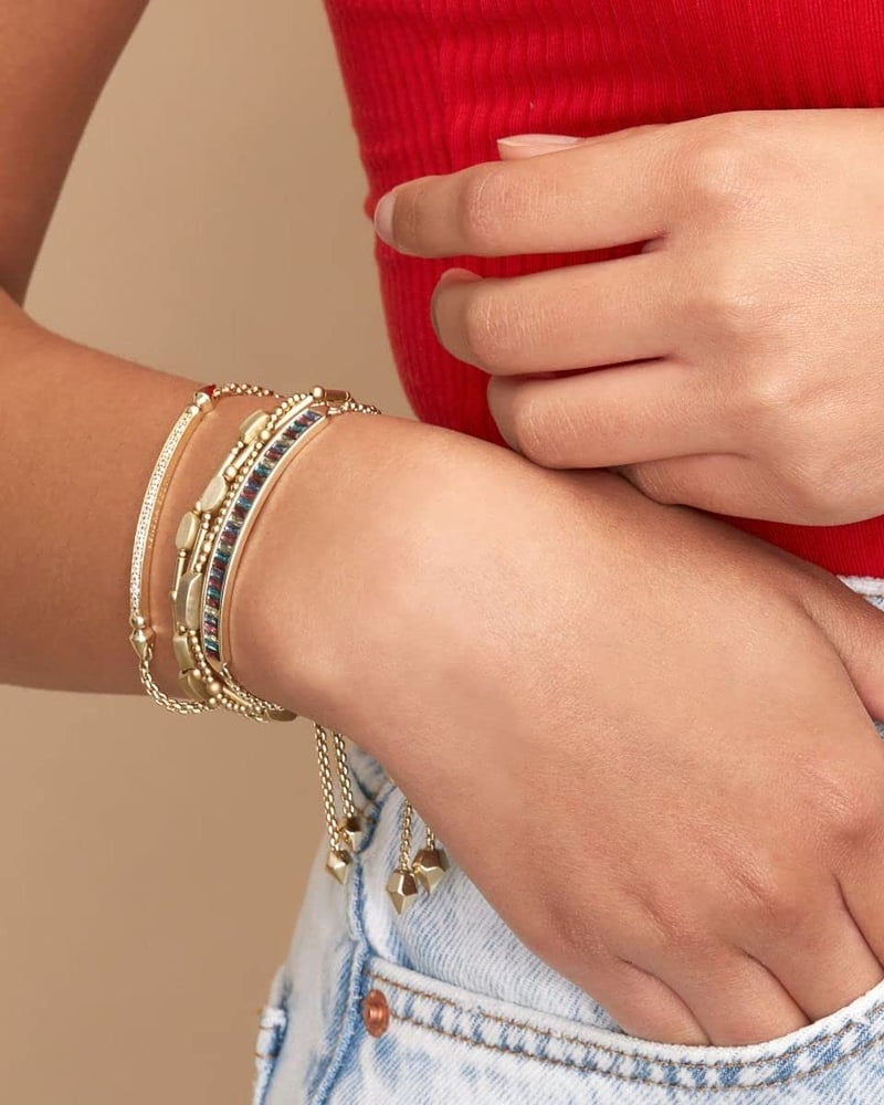 Kendra Scott Ott Adjustable Link Chain Bracelet for Women, Fashion Jewelry, Rhodium-Plated - Image 3